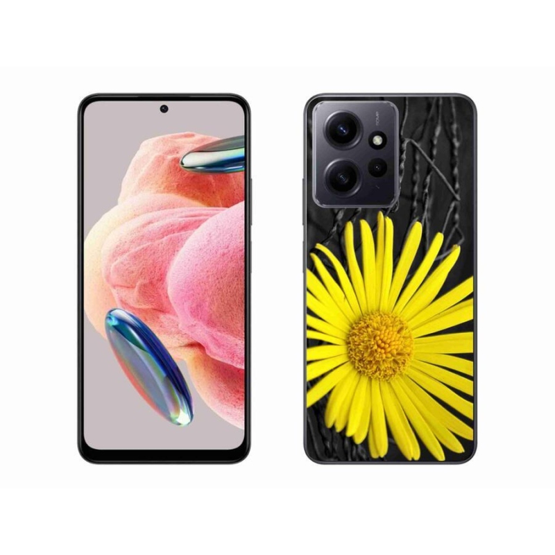 Gelový kryt mmCase na Xiaomi Redmi Note 12 4G - žlutá květina