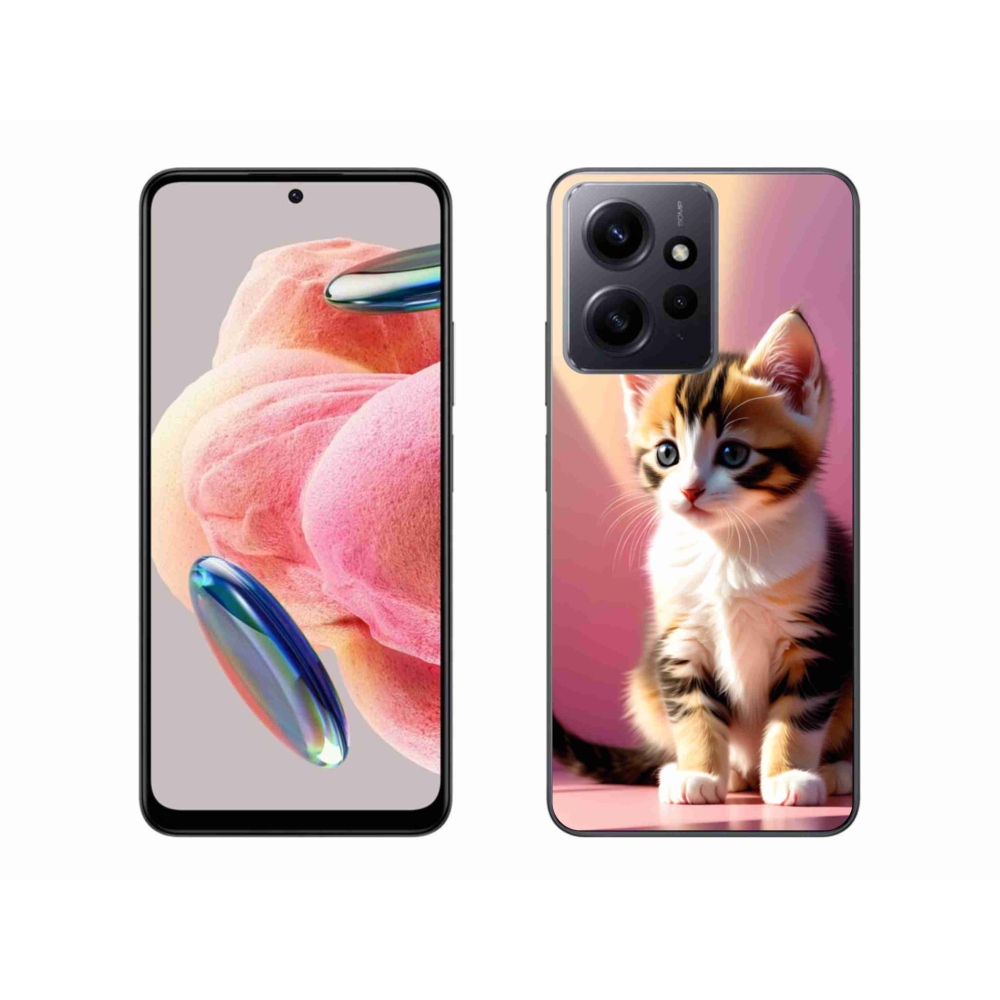 Gelový kryt mmCase na Xiaomi Redmi Note 12 4G - zvědavé kotě 2