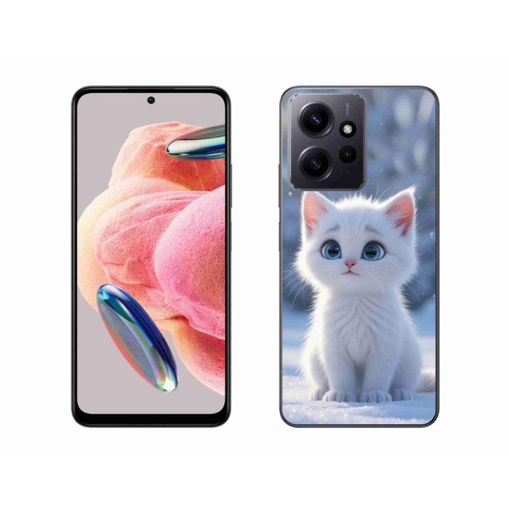 Gelový kryt mmCase na Xiaomi Redmi Note 12 - bílé kotě 3