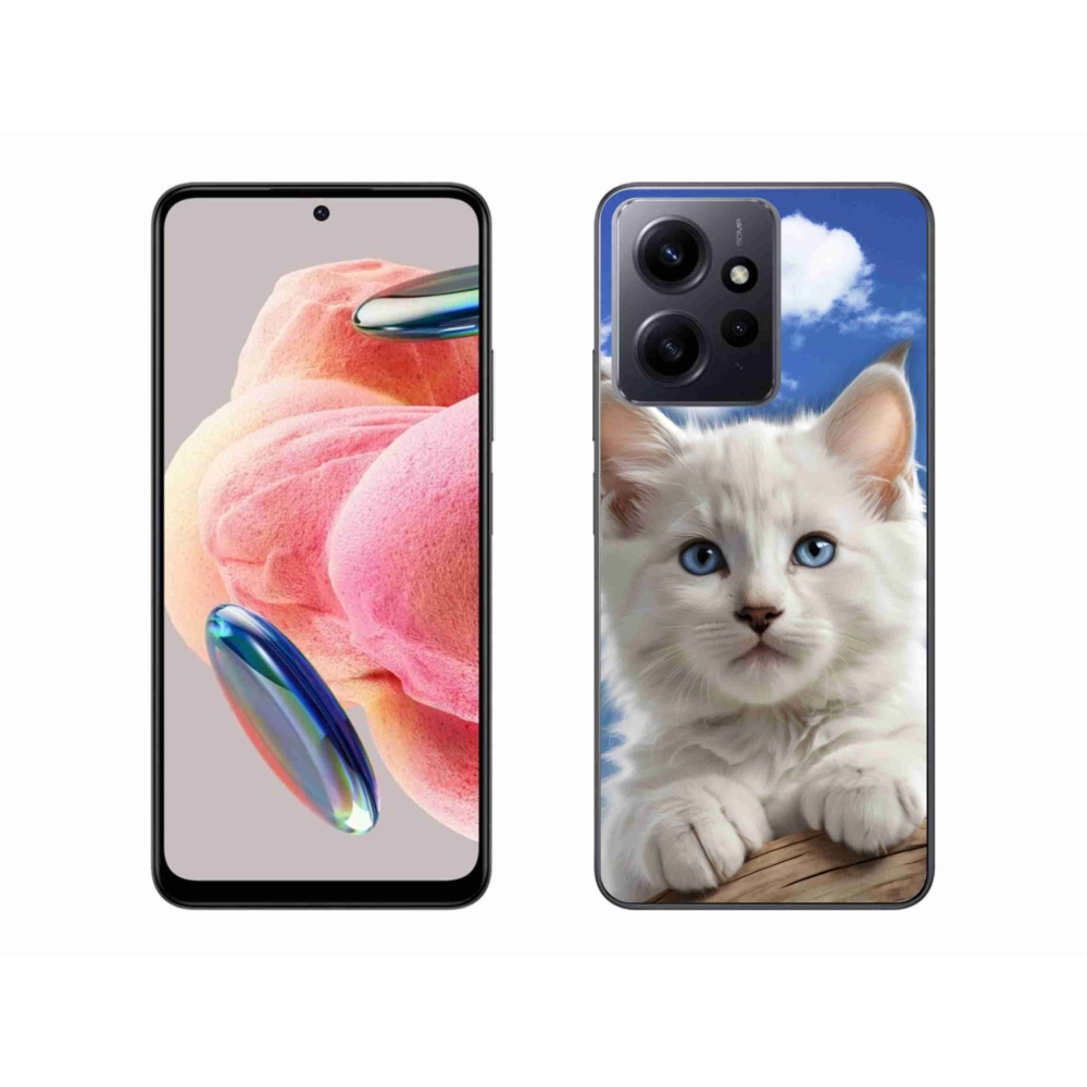 Gelový kryt mmCase na Xiaomi Redmi Note 12 - kotě a oblaka