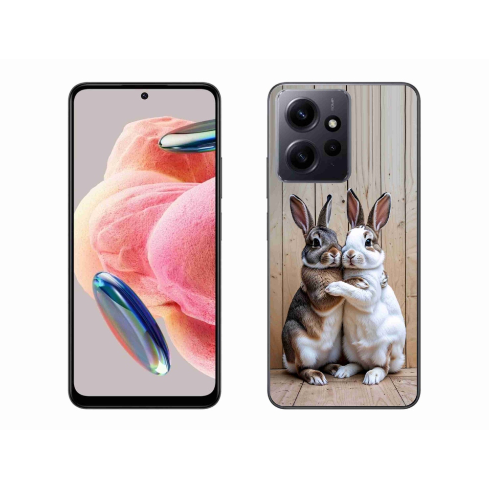 Gelový kryt mmCase na Xiaomi Redmi Note 12 - králičí pár