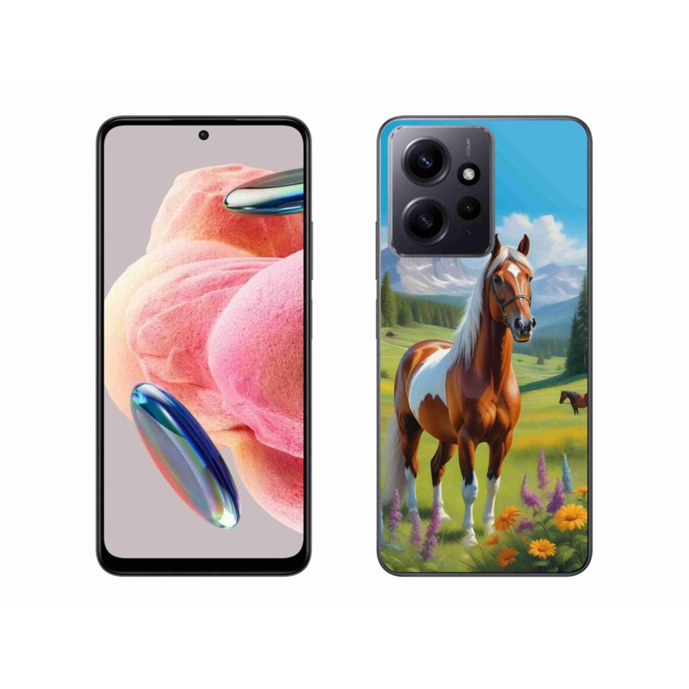 Gelový kryt mmCase na Xiaomi Redmi Note 12 - kůň na louce