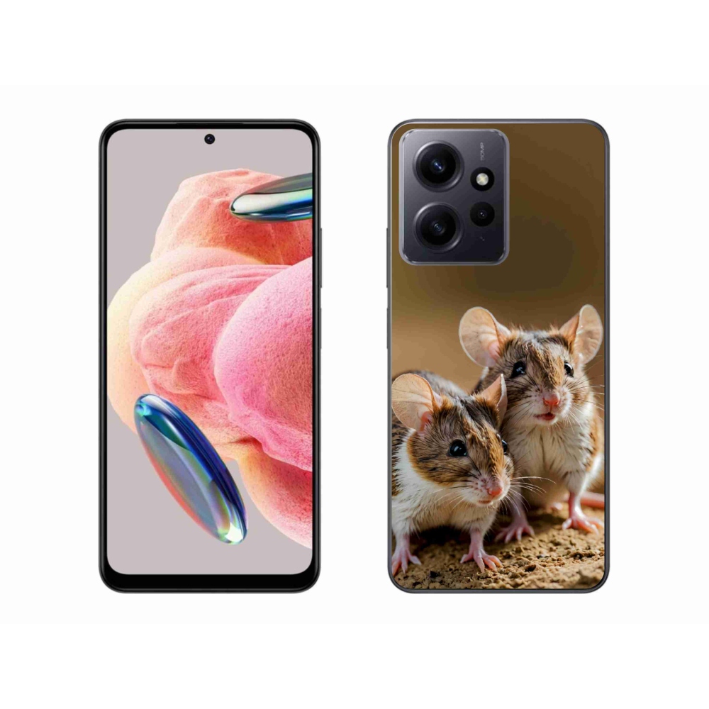 Gelový kryt mmCase na Xiaomi Redmi Note 12 - myší duo