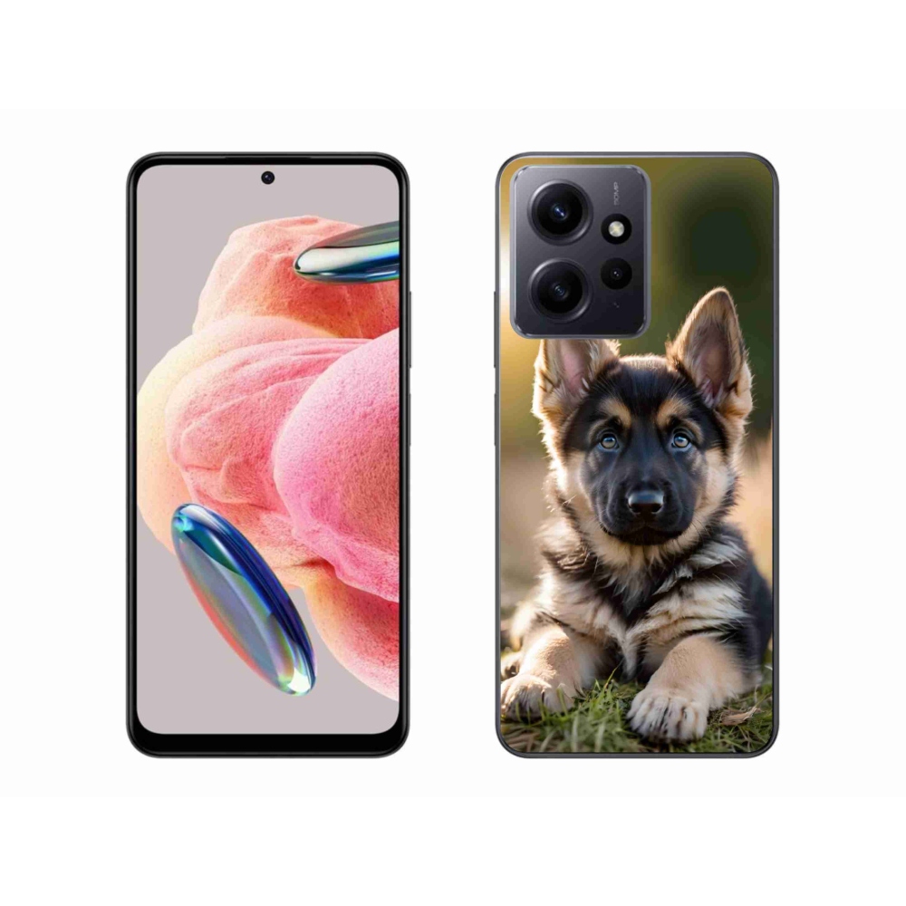 Gelový kryt mmCase na Xiaomi Redmi Note 12 - německý ovčák v přírodě
