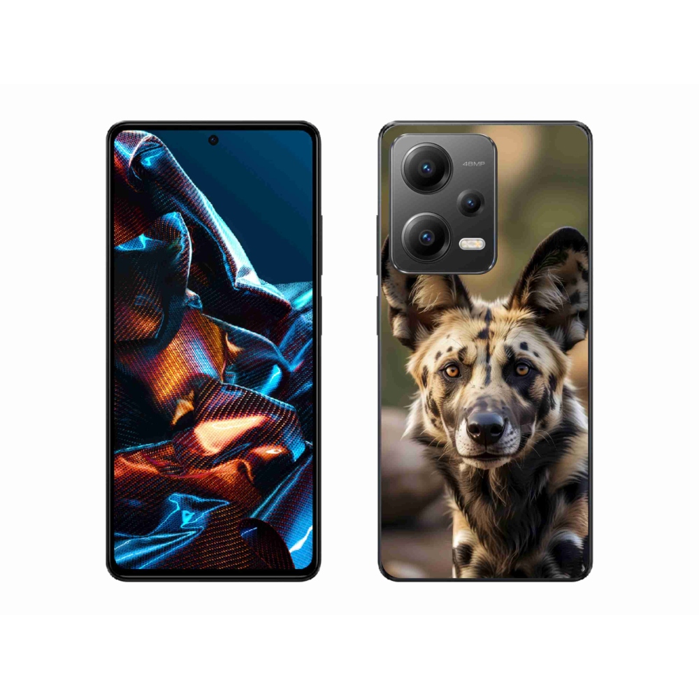 Gelový kryt mmCase na Xiaomi Redmi Note 12 Pro 5G - africký divoký pes