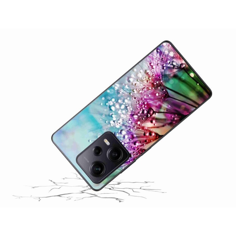 Gelový kryt mmCase na Xiaomi Redmi Note 12 Pro+ 5G - barevné květy