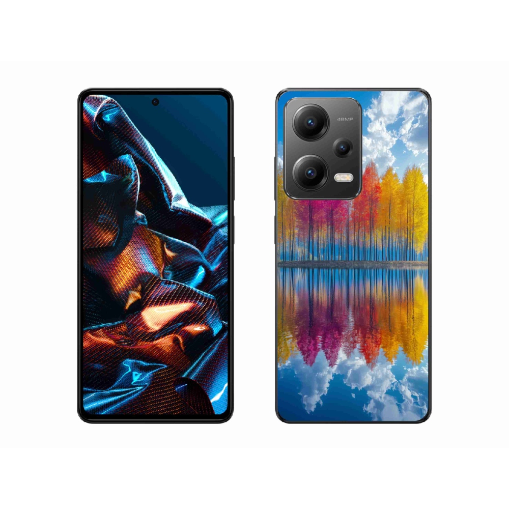 Gelový kryt mmCase na Xiaomi Redmi Note 12 Pro 5G - barevné stromy