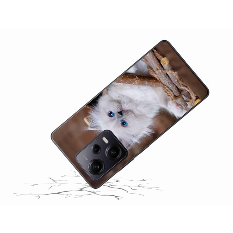 Gelový kryt mmCase na Xiaomi Redmi Note 12 Pro+ 5G - bílé kotě