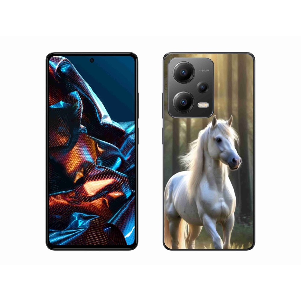 Gelový kryt mmCase na Xiaomi Redmi Note 12 Pro 5G - bílý kůň 3