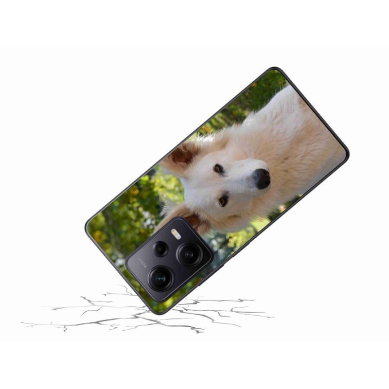 Gelový kryt mmCase na Xiaomi Redmi Note 12 Pro+ 5G - bílý švýcarský ovčák 1