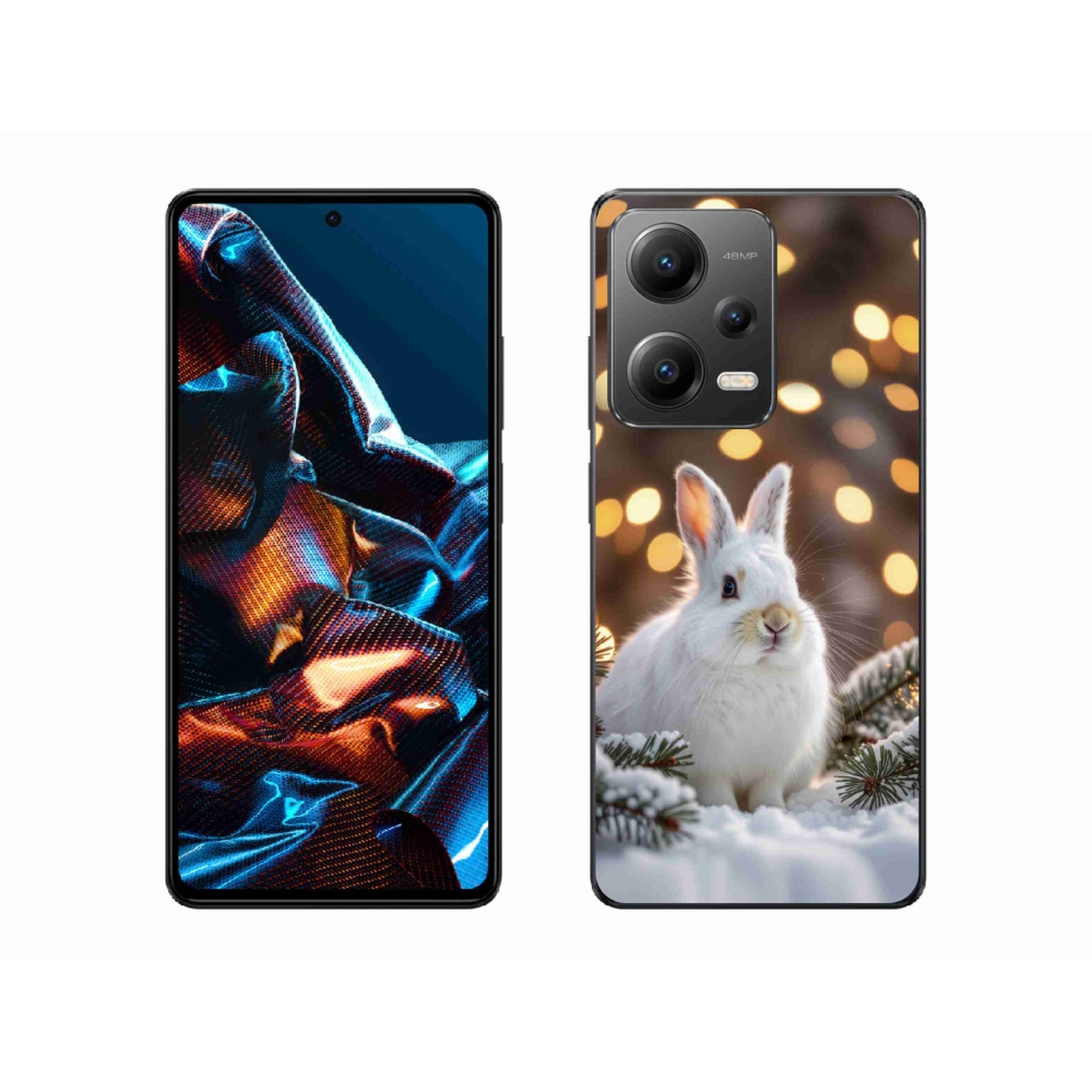 Gelový kryt mmCase na Xiaomi Redmi Note 12 Pro 5G - bílý zajíc