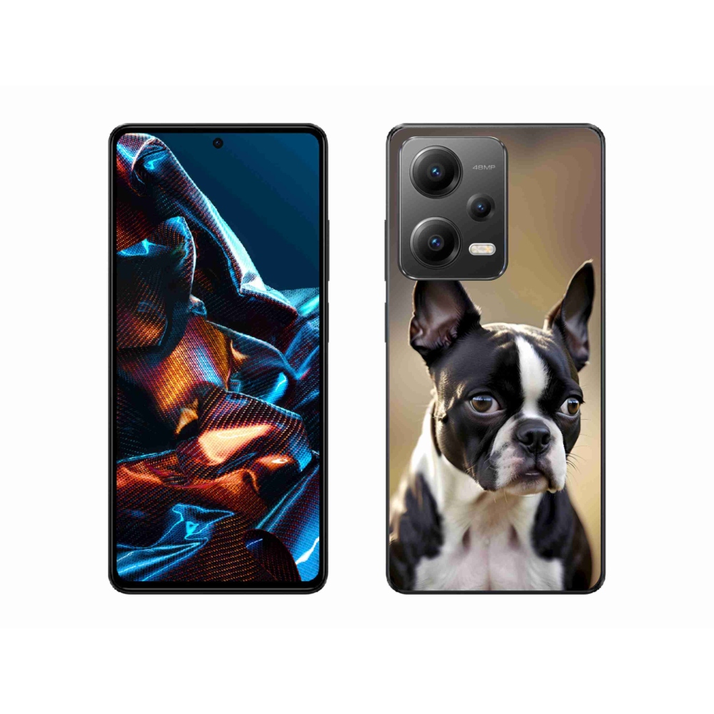 Gelový kryt mmCase na Xiaomi Redmi Note 12 Pro 5G - bostonský teriér