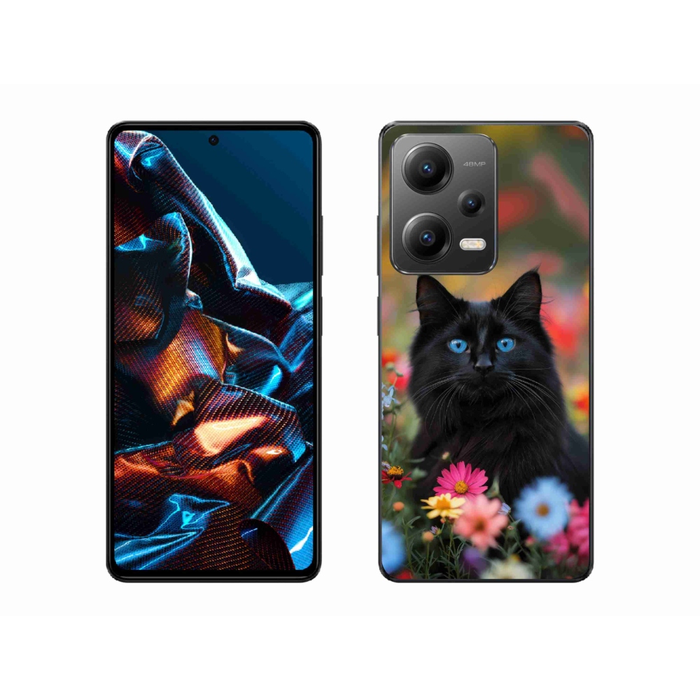 Gelový kryt mmCase na Xiaomi Redmi Note 12 Pro 5G - černé kotě 4