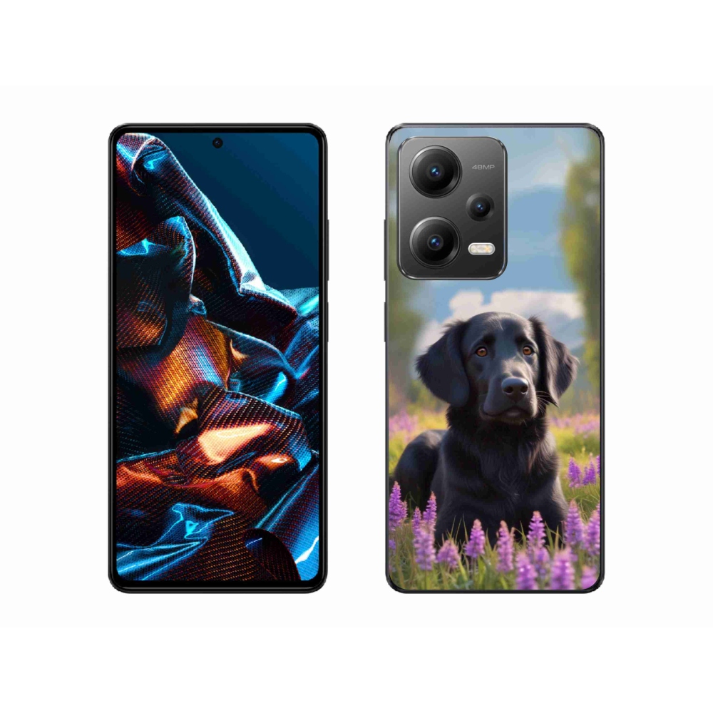 Gelový kryt mmCase na Xiaomi Redmi Note 12 Pro 5G - elegantní černý retrívr