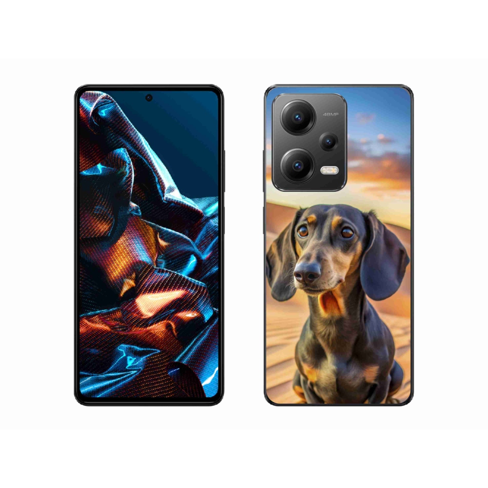 Gelový kryt mmCase na Xiaomi Redmi Note 12 Pro 5G - jezevčík 3 