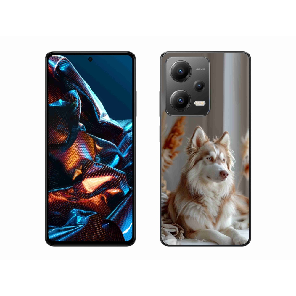 Gelový kryt mmCase na Xiaomi Redmi Note 12 Pro 5G - klidný sibiřský husky