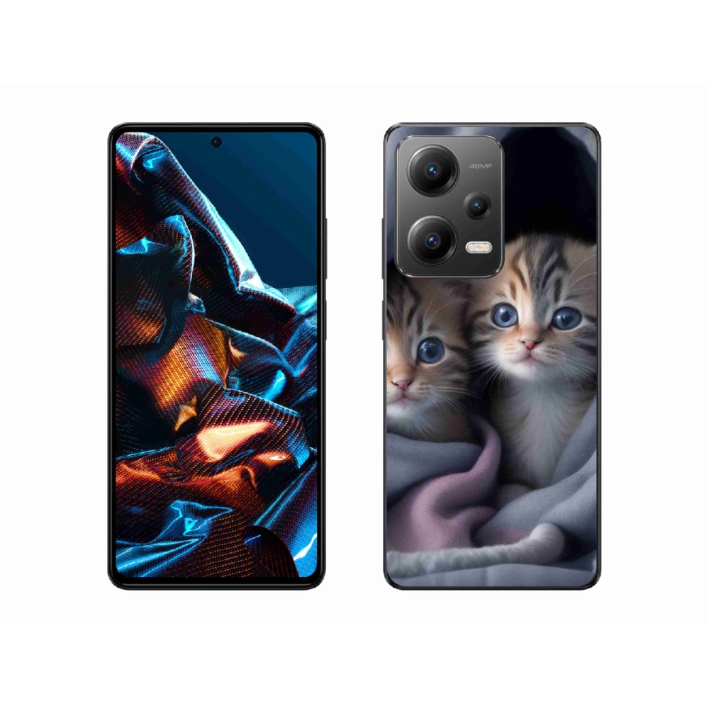 Gelový kryt mmCase na Xiaomi Redmi Note 12 Pro 5G - kočičí duo 2