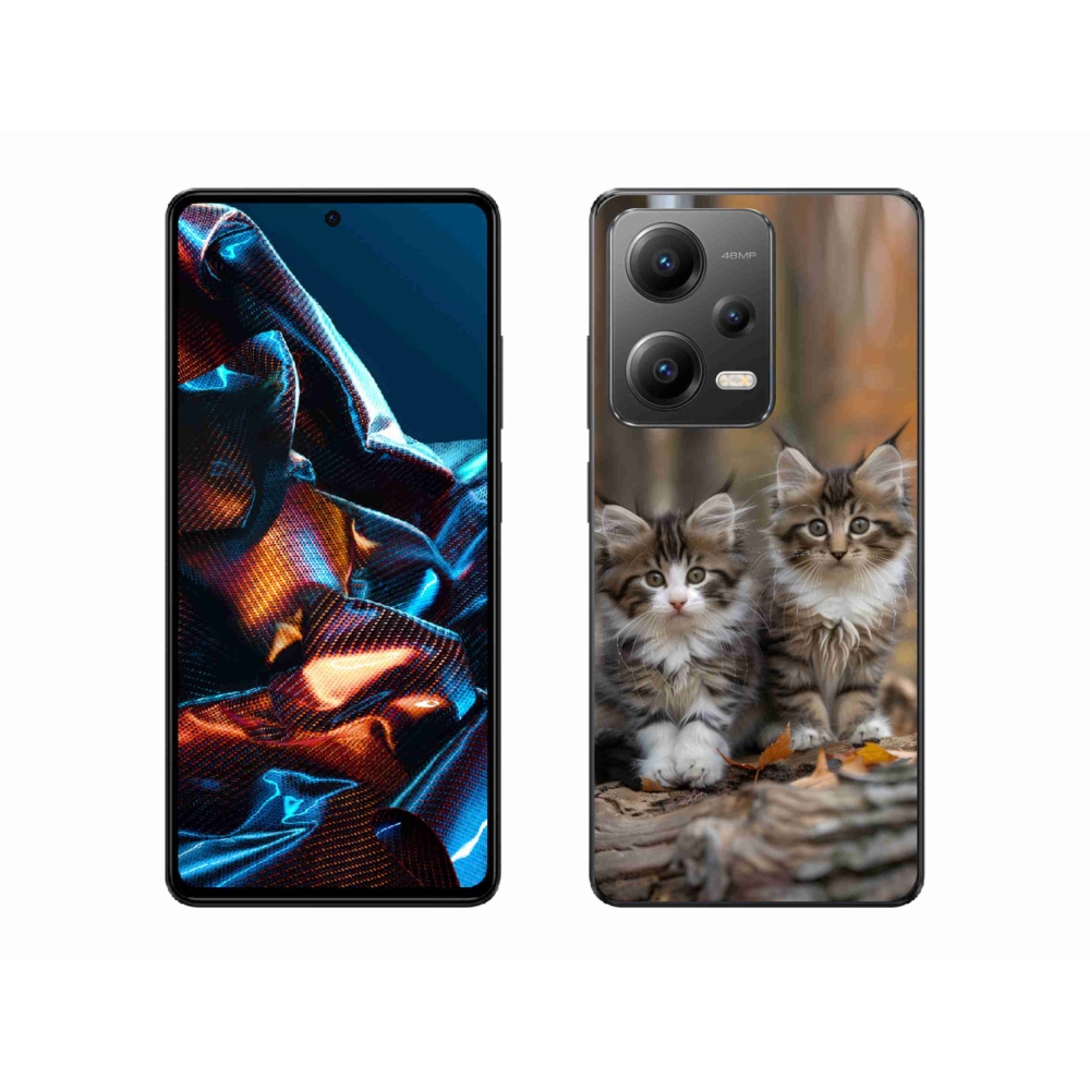 Gelový kryt mmCase na Xiaomi Redmi Note 12 Pro 5G - kočičí duo 3