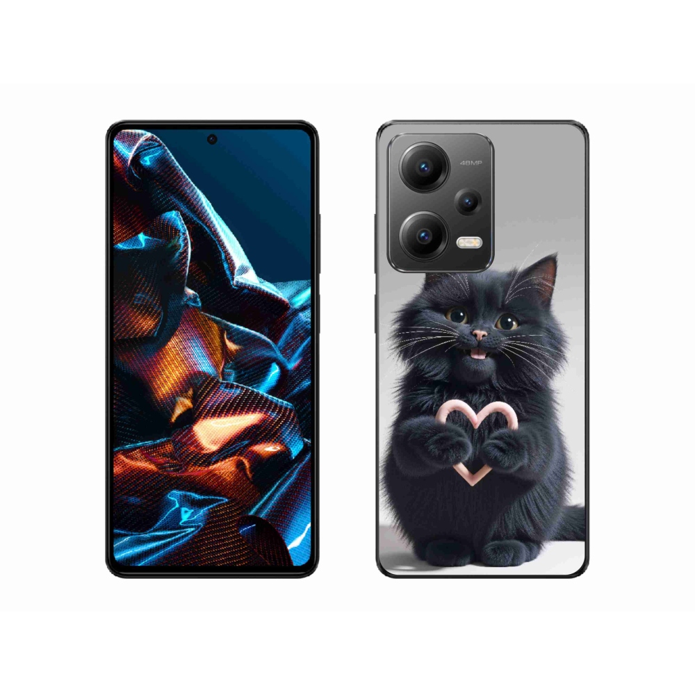 Gelový kryt mmCase na Xiaomi Redmi Note 12 Pro 5G - kočičí láska 3