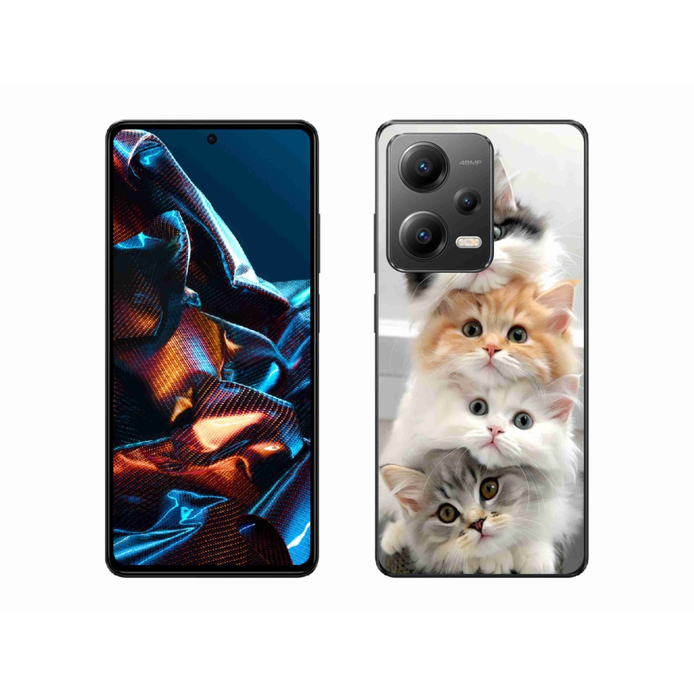 Gelový kryt mmCase na Xiaomi Redmi Note 12 Pro 5G - kočičí parta