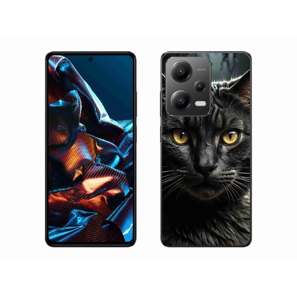 Gelový kryt mmCase na Xiaomi Redmi Note 12 Pro 5G - kočičí pohled 3