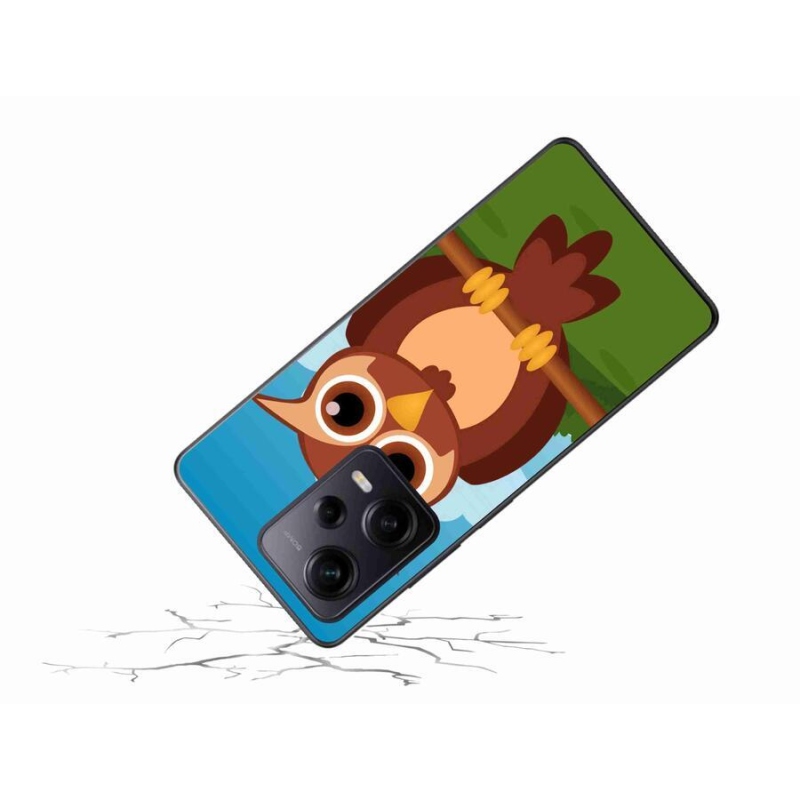 Gelový kryt mmCase na Xiaomi Redmi Note 12 Pro+ 5G - kreslená sova