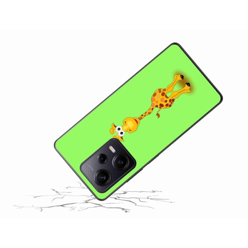 Gelový kryt mmCase na Xiaomi Redmi Note 12 Pro+ 5G - kreslená žirafa