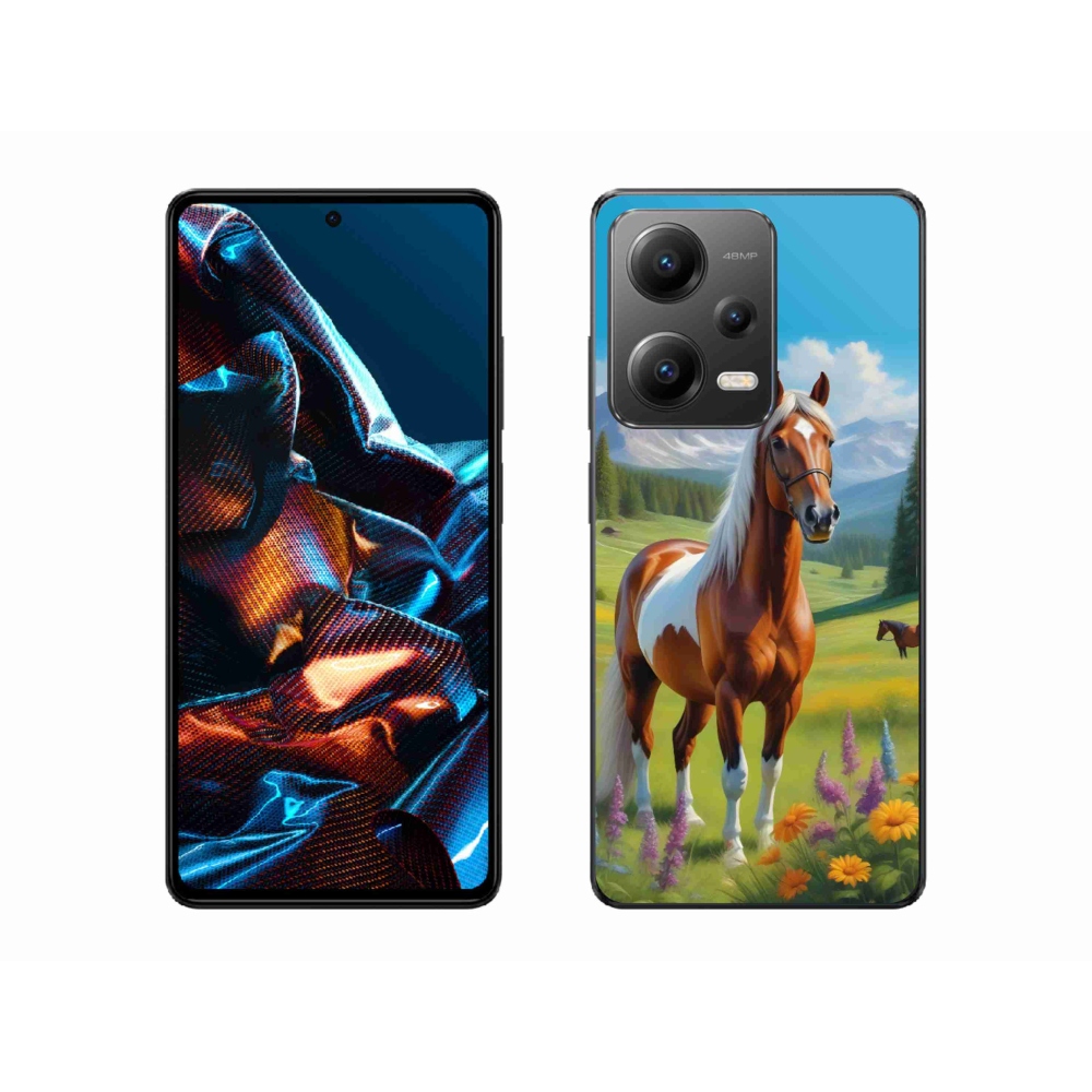 Gelový kryt mmCase na Xiaomi Redmi Note 12 Pro 5G - kůň na louce