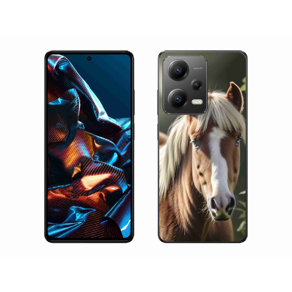 Gelový kryt mmCase na Xiaomi Redmi Note 12 Pro 5G - kůň se světlou hřívou