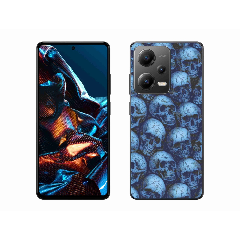Gelový kryt mmCase na Xiaomi Redmi Note 12 Pro 5G - lebky