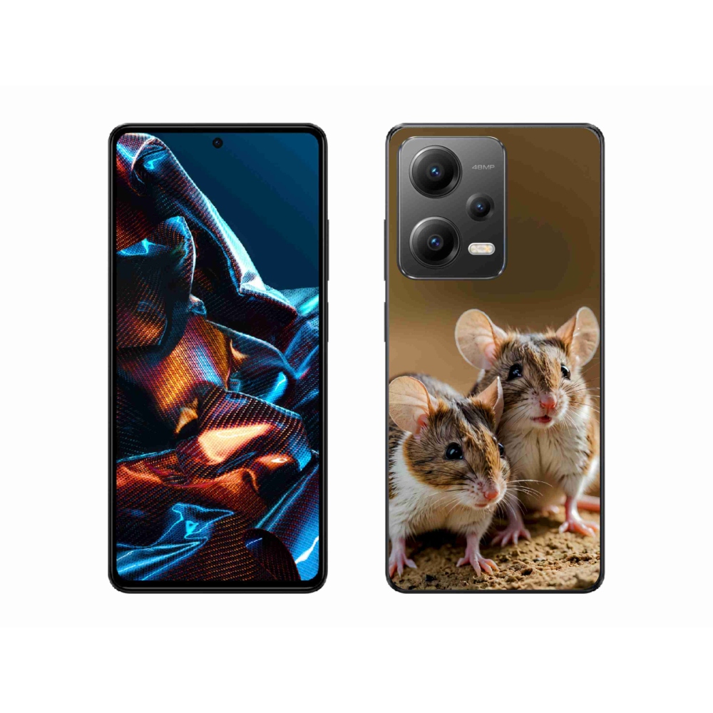 Gelový kryt mmCase na Xiaomi Redmi Note 12 Pro 5G - myší duo