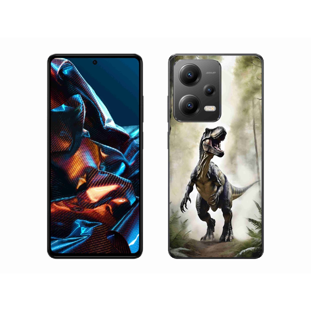 Gelový kryt mmCase na Xiaomi Redmi Note 12 Pro 5G - naštvaný T-Rex