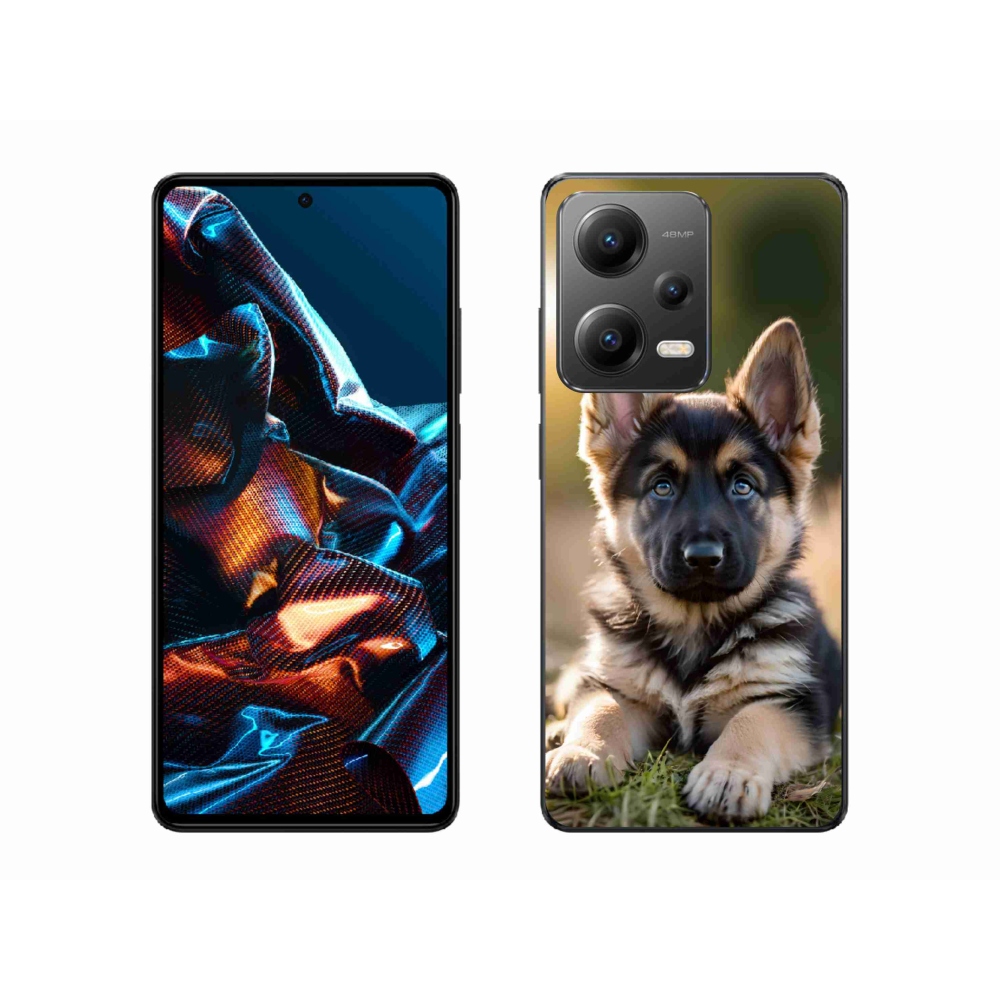 Gelový kryt mmCase na Xiaomi Redmi Note 12 Pro 5G - německý ovčák v přírodě