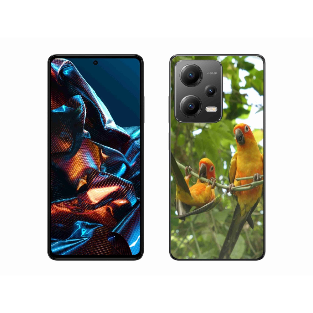 Gelový kryt mmCase na Xiaomi Redmi Note 12 Pro 5G - papoušci aratingy