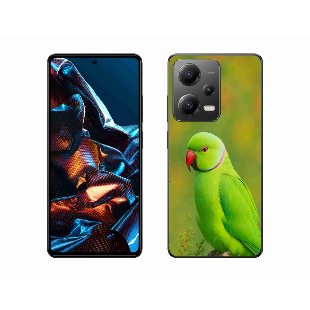 Gelový kryt mmCase na Xiaomi Redmi Note 12 Pro 5G - papoušek alexandr 2