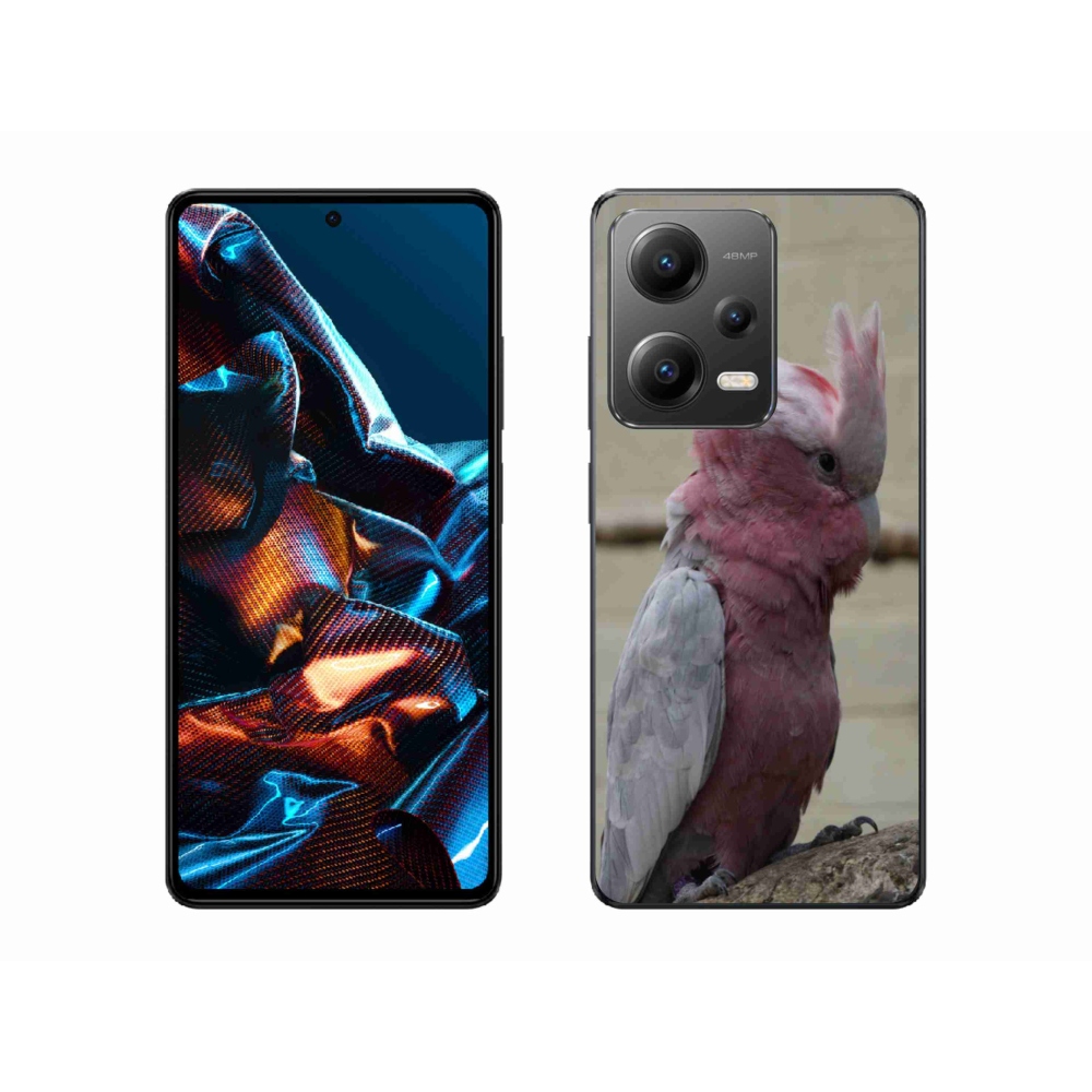 Gelový kryt mmCase na Xiaomi Redmi Note 12 Pro 5G - papoušek kakadu růžový