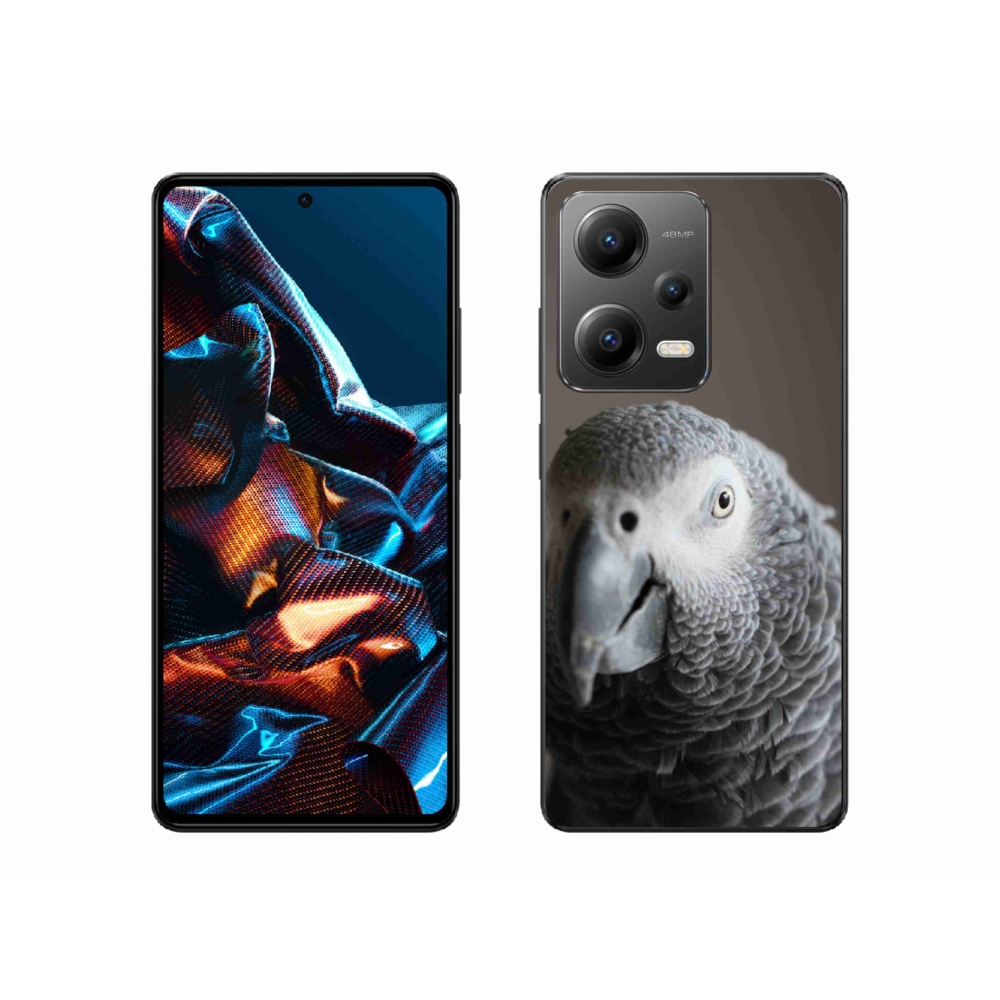 Gelový kryt mmCase na Xiaomi Redmi Note 12 Pro 5G - papoušek žako 2