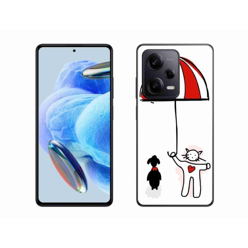 Gelový kryt mmCase na Xiaomi Redmi Note 12 Pro+ 5G - pejsek a kočička