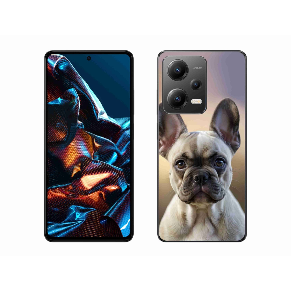 Gelový kryt mmCase na Xiaomi Redmi Note 12 Pro 5G - roztomilý francouzský buldoček