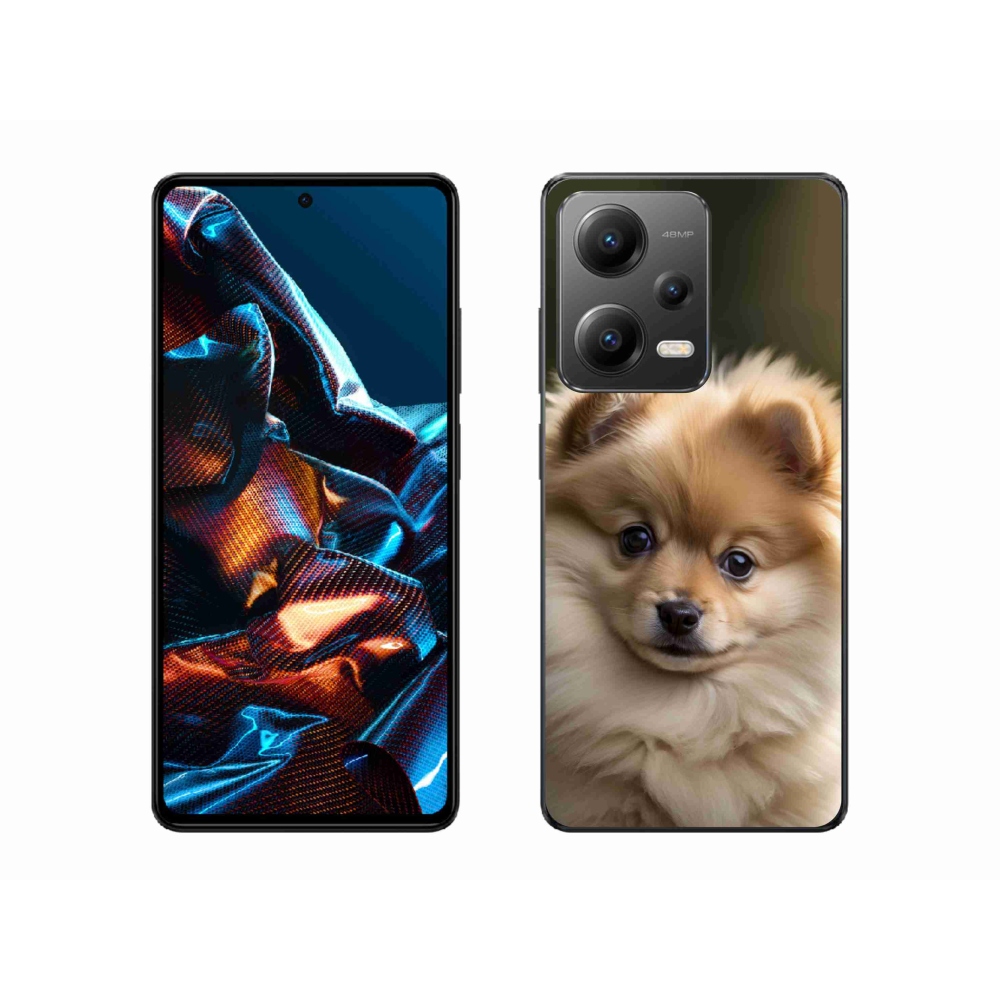 Gelový kryt mmCase na Xiaomi Redmi Note 12 Pro 5G - roztomilý pomeranian 2