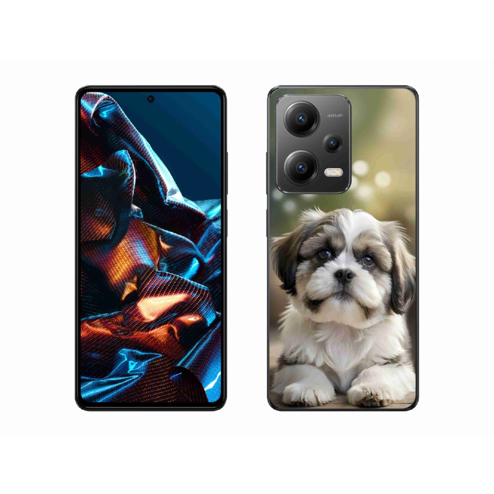 Gelový kryt mmCase na Xiaomi Redmi Note 12 Pro 5G - roztomilý shih-tzu