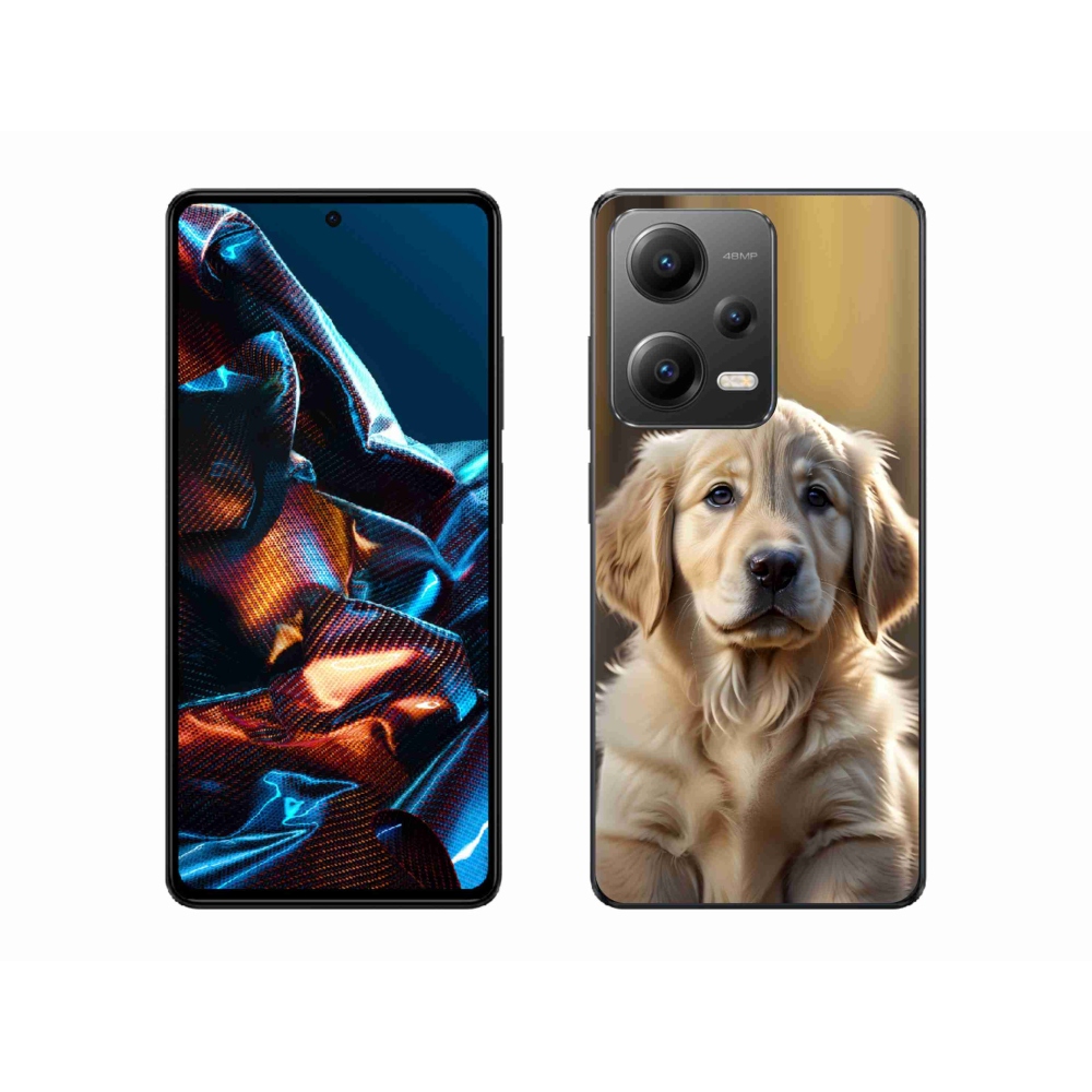 Gelový kryt mmCase na Xiaomi Redmi Note 12 Pro 5G - roztomilý zlatý retrívr