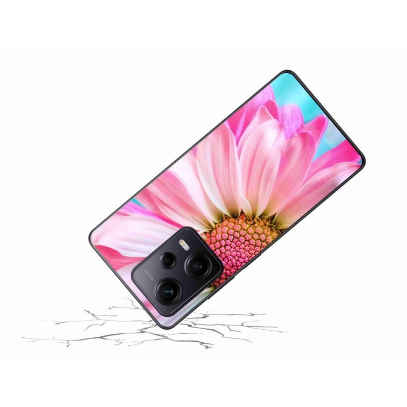 Gelový kryt mmCase na Xiaomi Redmi Note 12 Pro+ 5G - růžová květina