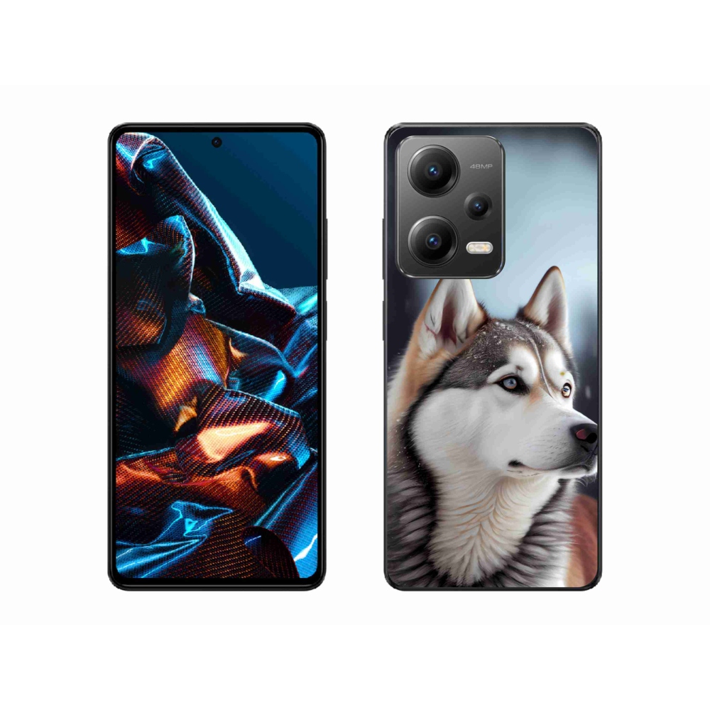 Gelový kryt mmCase na Xiaomi Redmi Note 12 Pro 5G - sibiřský husky