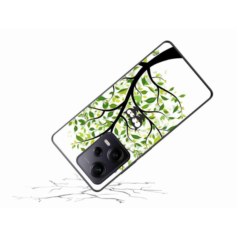 Gelový kryt mmCase na Xiaomi Redmi Note 12 Pro+ 5G - sovičky na stromě