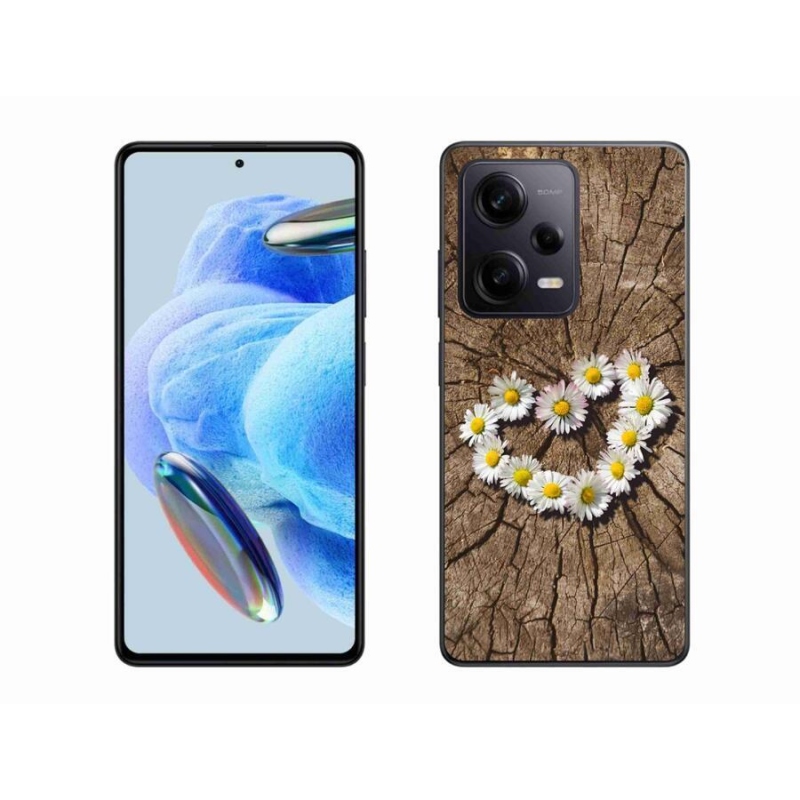 Gelový kryt mmCase na Xiaomi Redmi Note 12 Pro+ 5G - srdce z kopretin