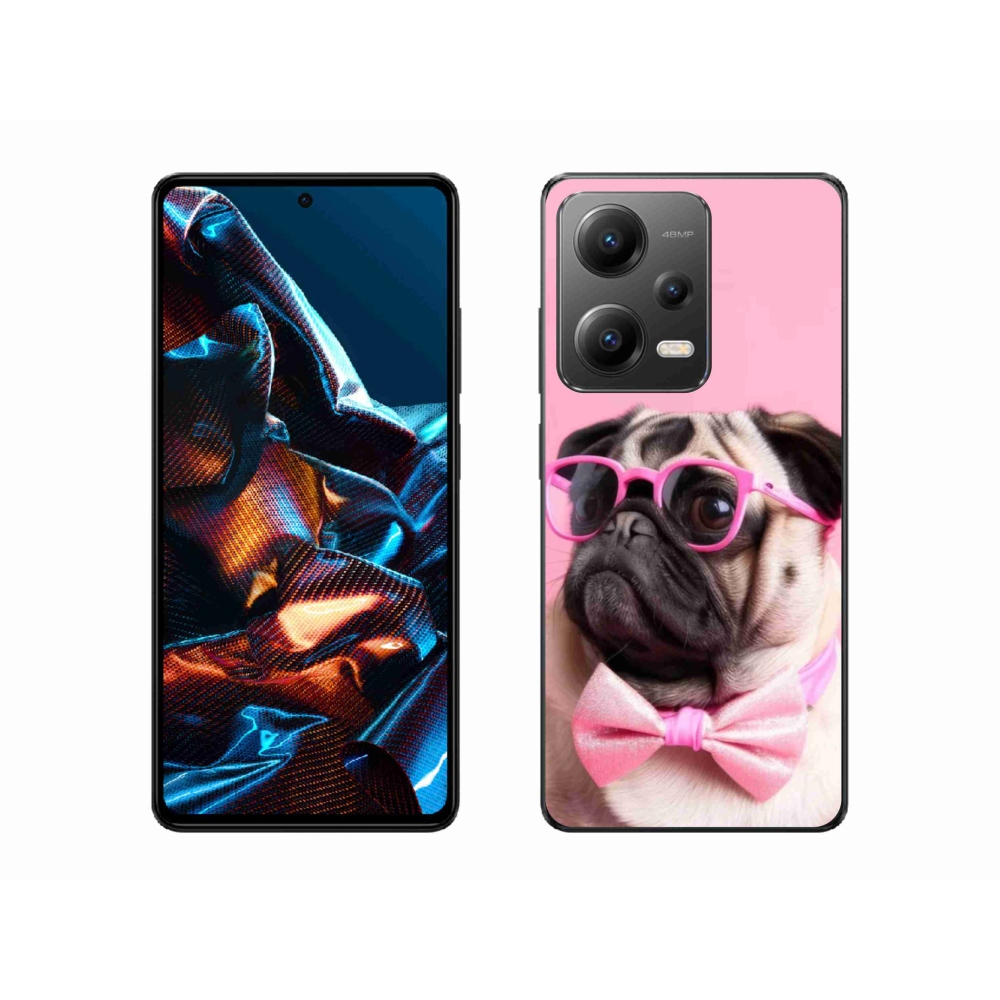 Gelový kryt mmCase na Xiaomi Redmi Note 12 Pro 5G - stylový mops