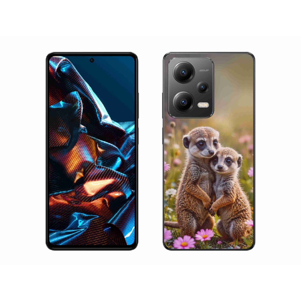 Gelový kryt mmCase na Xiaomi Redmi Note 12 Pro 5G - surikatí duo