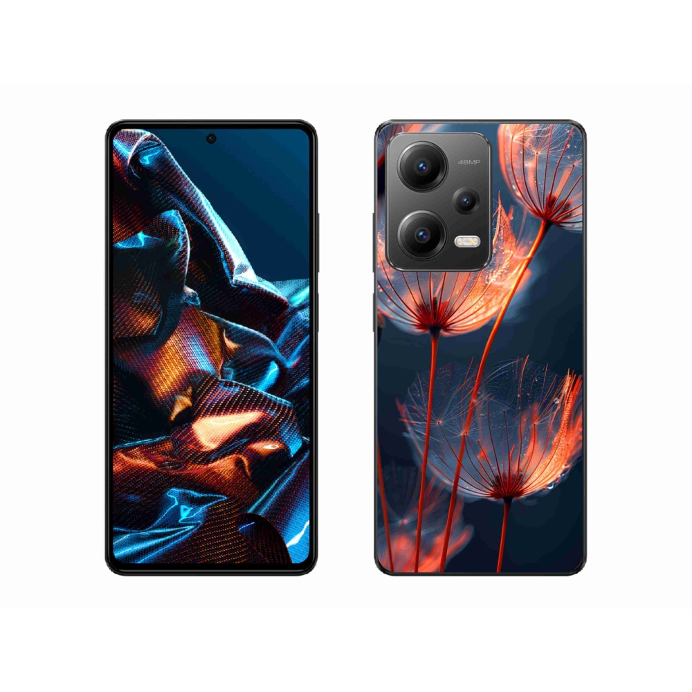 Gelový kryt mmCase na Xiaomi Redmi Note 12 Pro 5G - světélkující chmýří