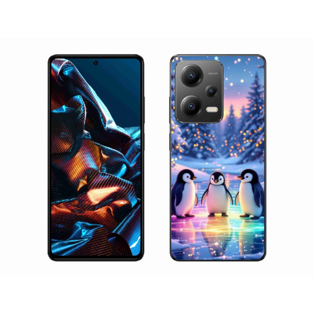 Gelový kryt mmCase na Xiaomi Redmi Note 12 Pro 5G - tučnáci